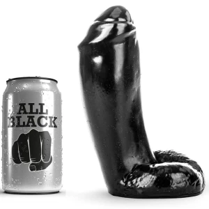 ALL BLACK - DILDO REALISTIK 18 CM
